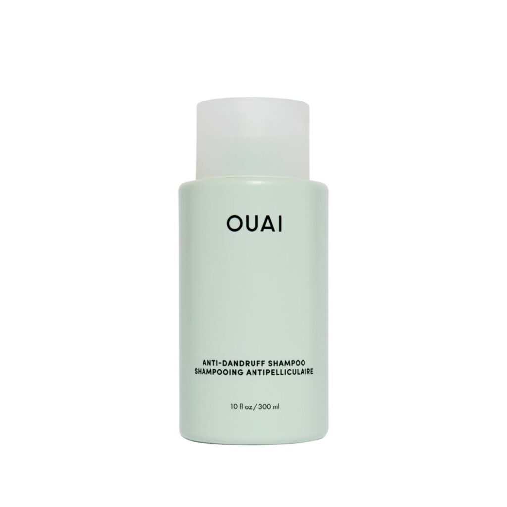 The Ouai Anti-Dandruff Shampoo uses salicylic acid to buff away flakes and regulate sebum production. This is combined with propanediol caprylate, a classic anti-dandruff active ingredient of natural origin that limits the activity of malassezia (the fungi that live on human skin and like to stir up problems like dandruff for us). Its calming earthy fragrance includes notes of spearmint, ginger, basil and green fig. It comes in a 300ml mint green plastic bottle with a white cap and the branding in black letters on the front. $65.00 at Sephora
