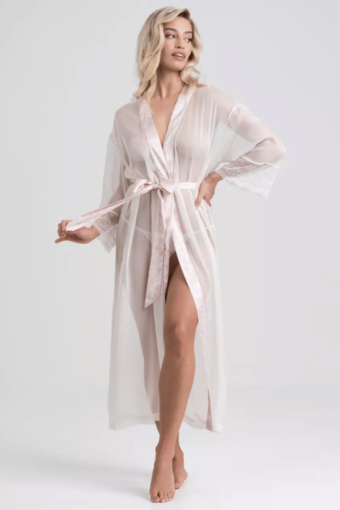 Lovehoney Vintage Romance Sheer Ivory Lace Robe
