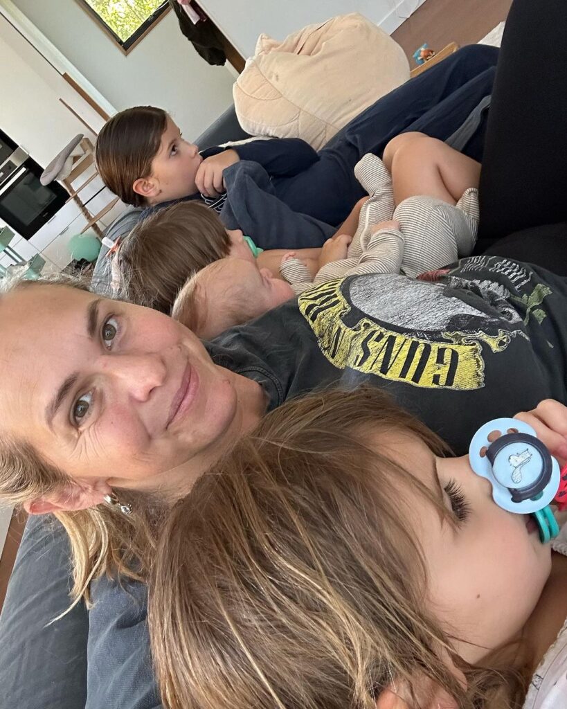 Libby Trickett and her four children.