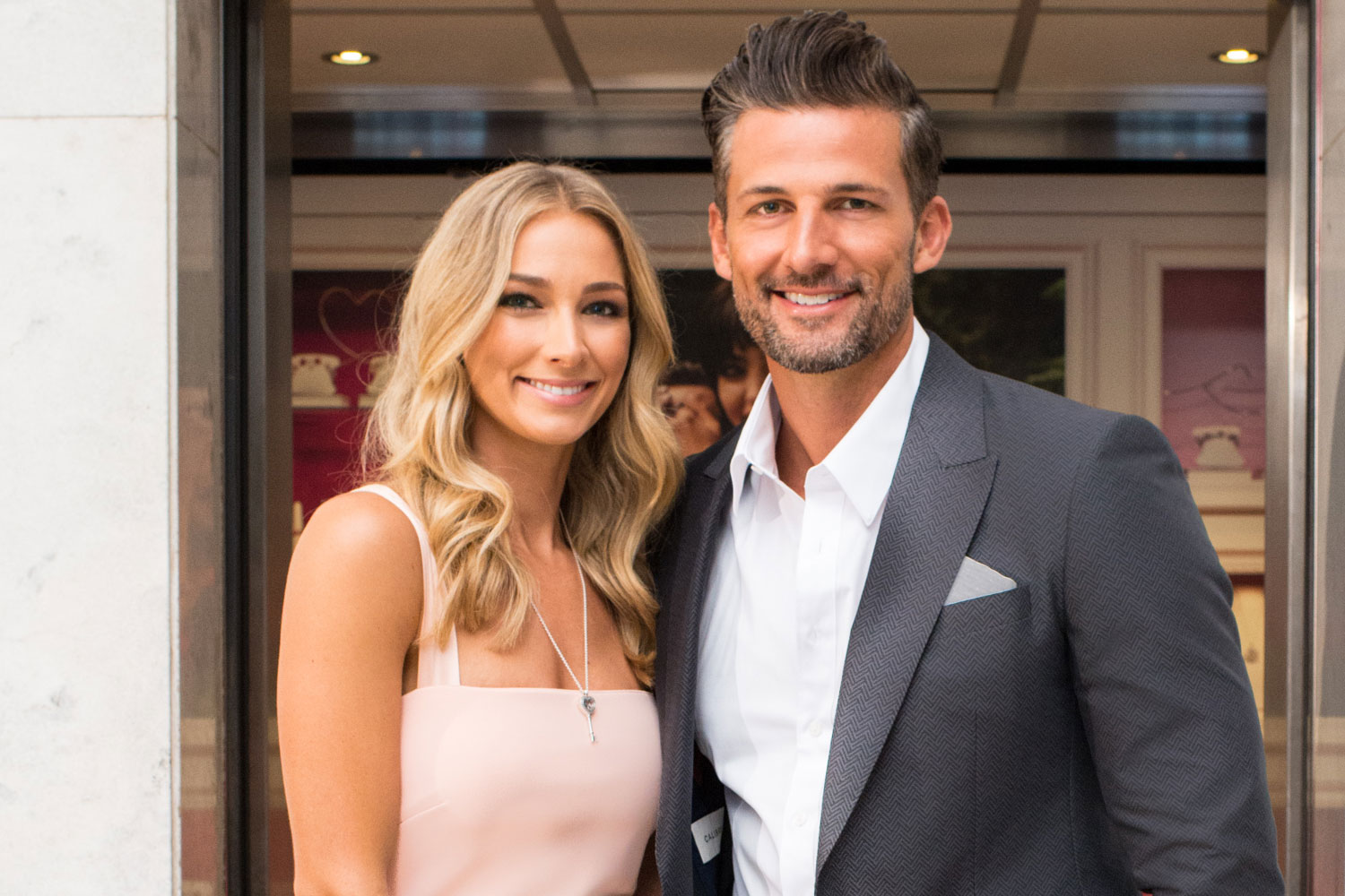 Tim Robards and Anna Heinrich team up with Pandora to promote adorable Valentine’s Day elevator store