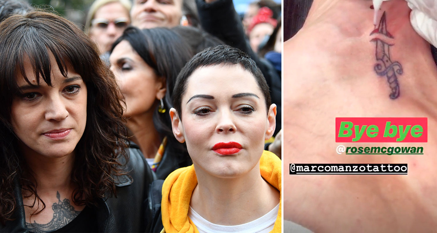 Asia Argento gets vengeance tattoo against Rose McGowan | WHO