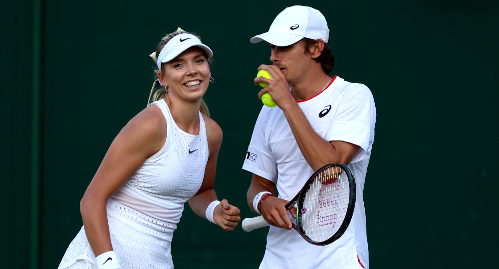 Rising tennis star Alex de Minaur’s heart finds a match in Katie Boulter